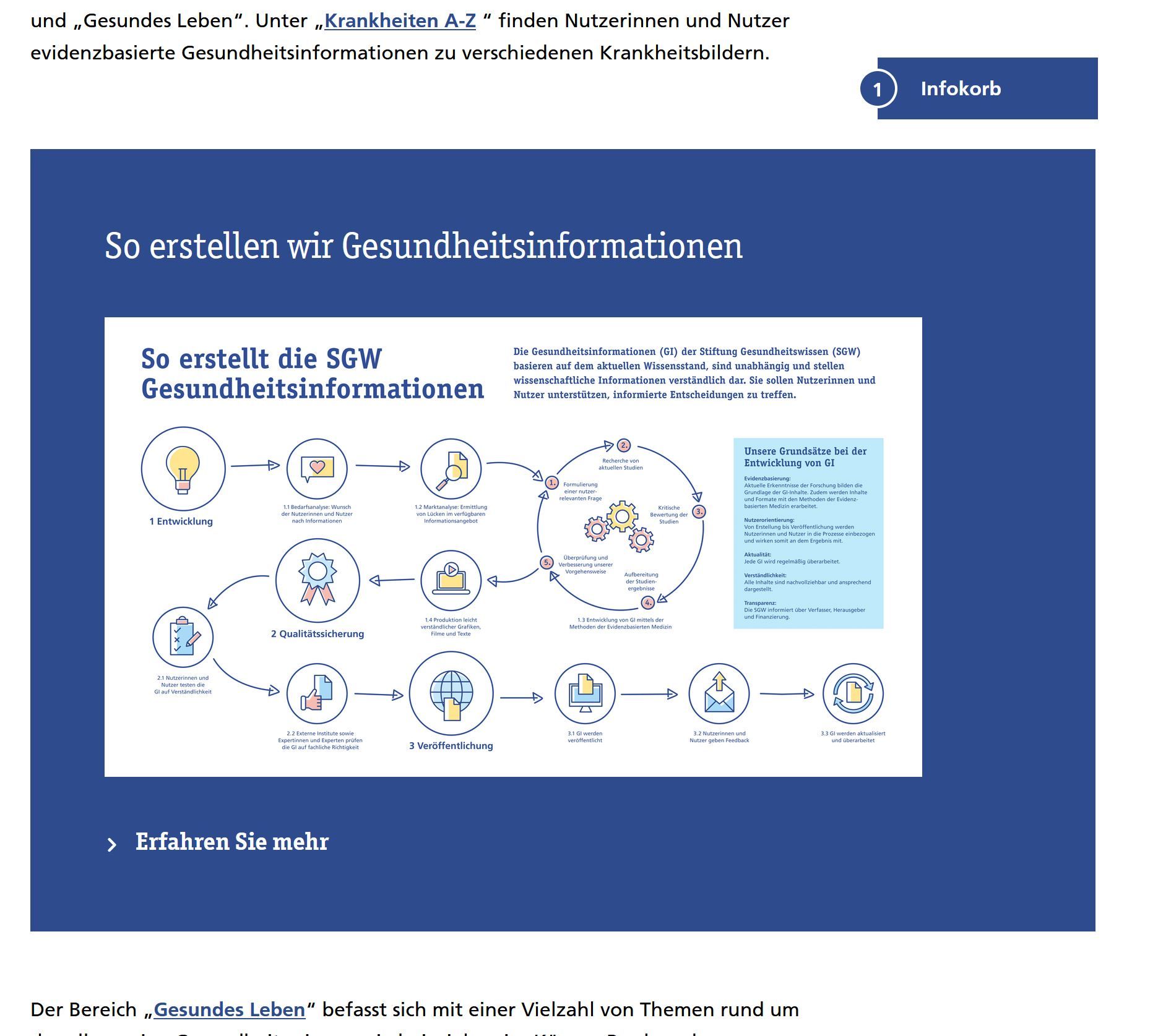 Contentprozess bei Stiftung-Gesundheitswissen